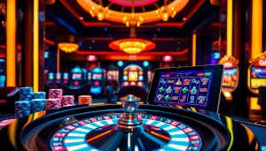 Experience thrilling PG slot games in a luxurious casino atmosphere with vibrant visuals and exciting gaming elements.