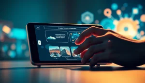 Engaging interface of an image to prompt ai tool, highlighting user interaction with vivid generated prompts.